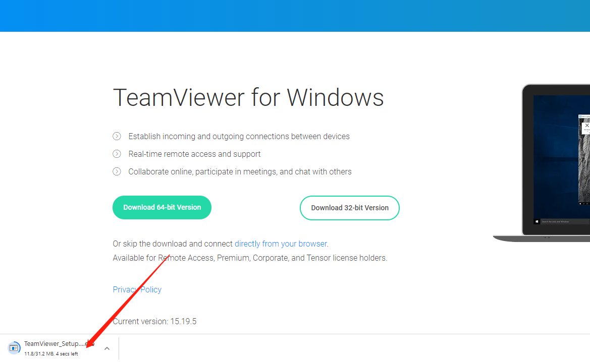 install teamviewer 11 in windows